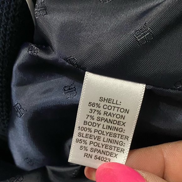 Banana Republic Blazer with Gold Trim Size 12 Blue - Picture 7 of 10